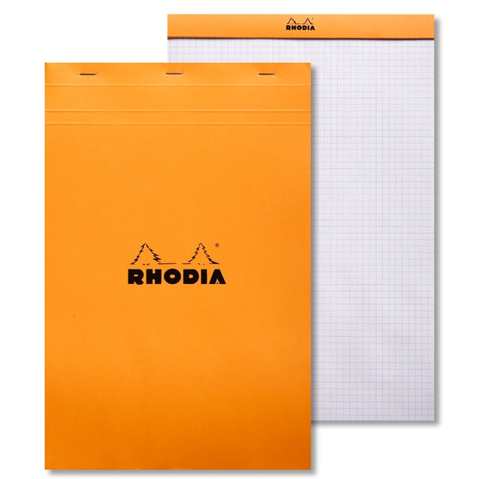 RHODIA Basics No.19 A4+-210x318mm 5x5 Sq hsp Orange