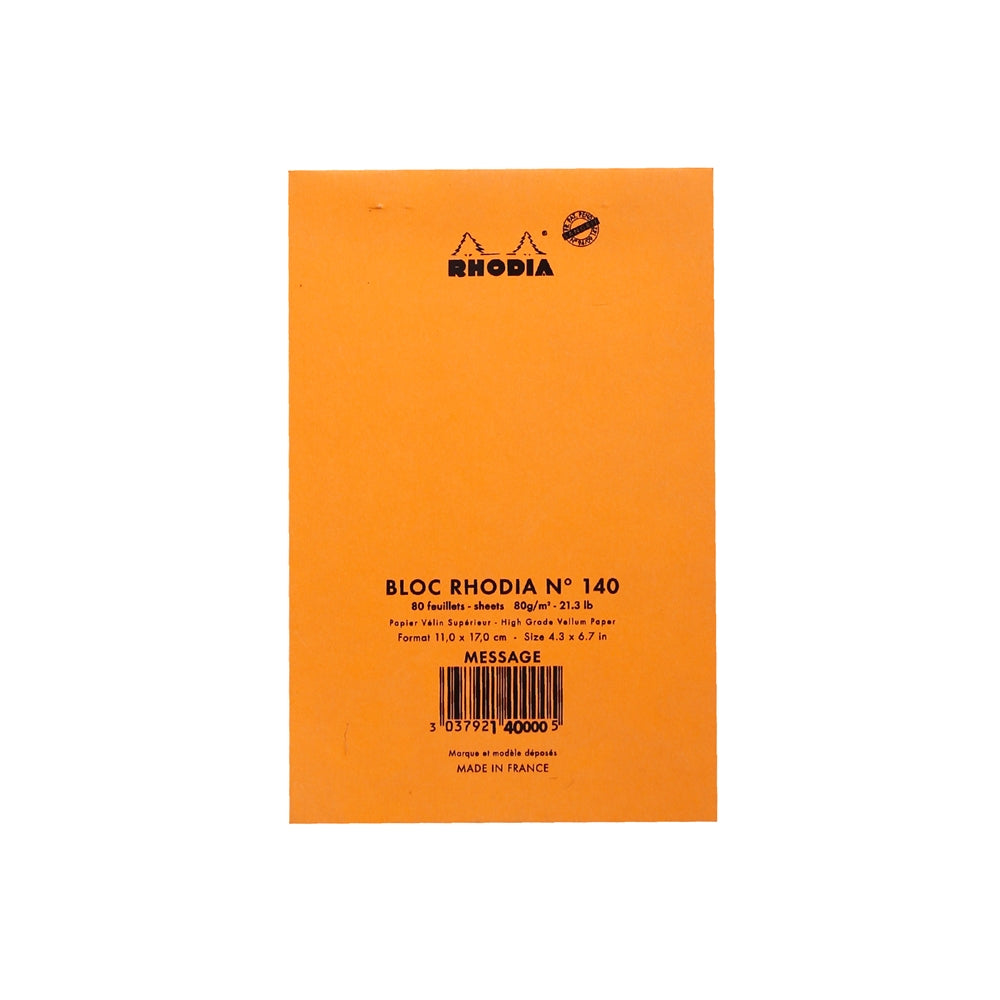 RHODIA Basics Message No.140 110x170mm Orange