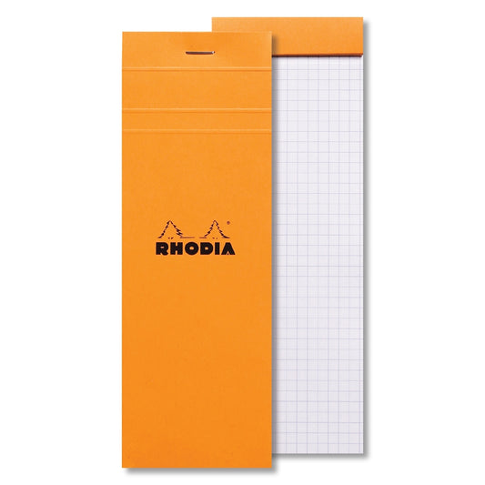 RHODIA Basics No.8 74x210mm 5x5 Sq hsp Orange