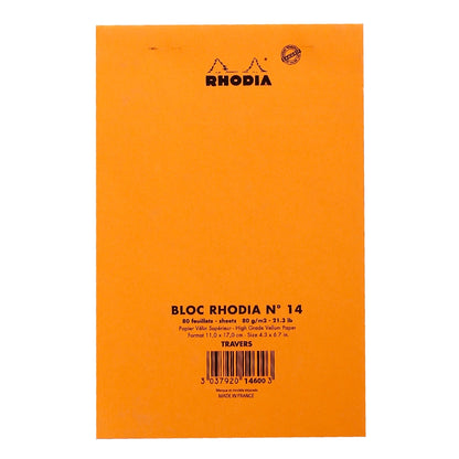 RHODIA Basics No.14 110x170mm Lined hsp Orange