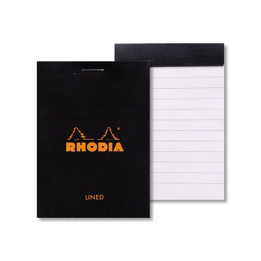 RHODIA Basics No.11 A7 74x105mm Lined hsp Black