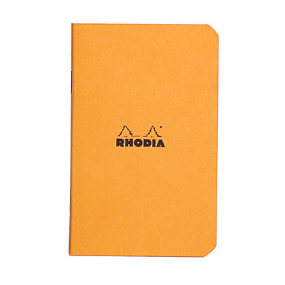 RHODIA Classic Stapled A7 75x120mm 5x5 Sq Orange