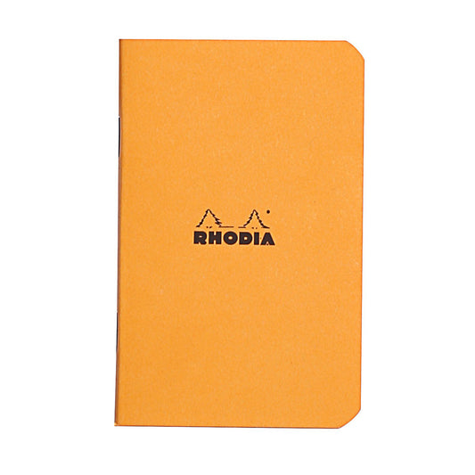 RHODIA Classic Stapled A7 75x120mm 5x5 Sq Orange