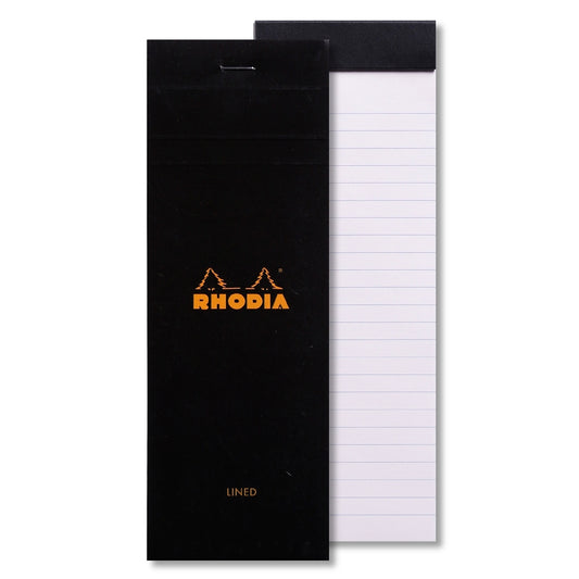 RHODIA Basics No.8 74x210mm Lined hsp Black