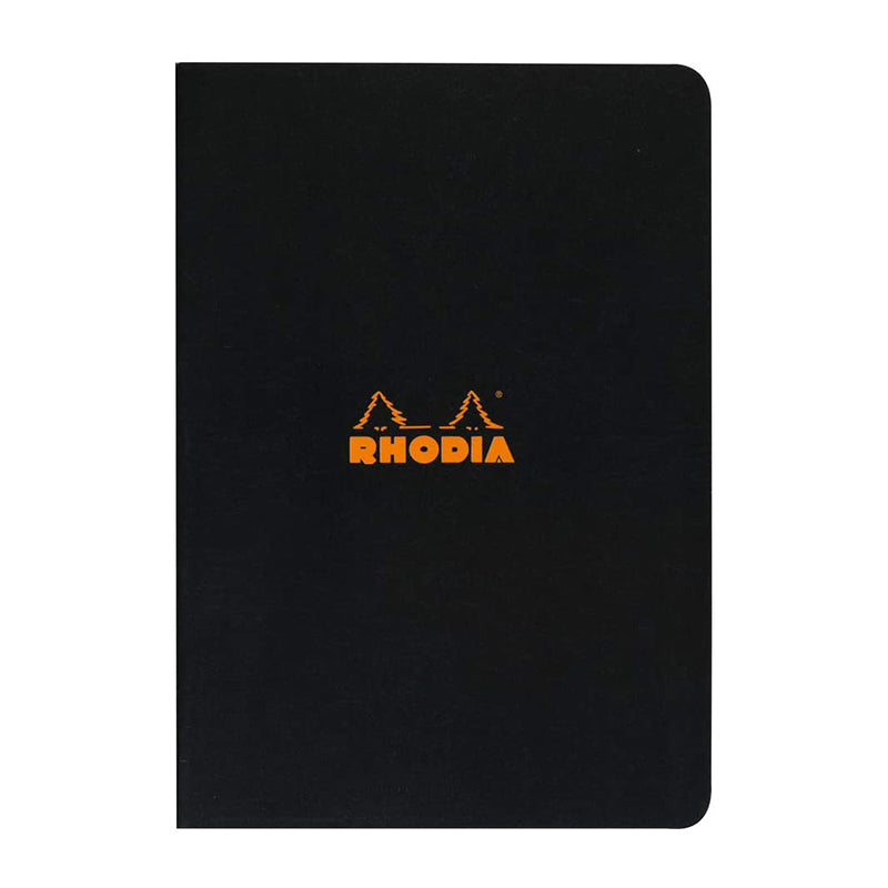 RHODIA Classic Stapled A4 210x297mm Lined Black