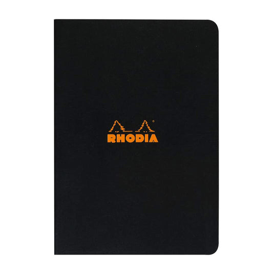 RHODIA Classic Stapled A4 210x297mm Lined Black