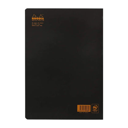 RHODIA Classic Stapled A4 210x297mm Lined Black