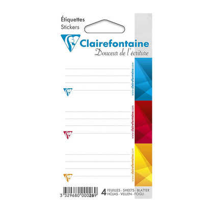 CLAIREFONTAINE Adhesive Labels Metric 12 Assorted