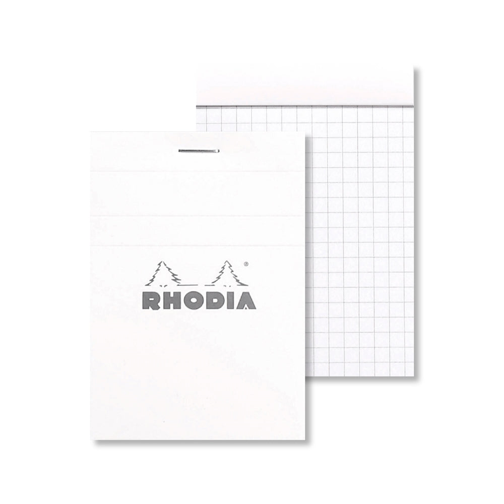 RHODIA Basics No.11 A7 74x105mm 5x5 Sq hsp White