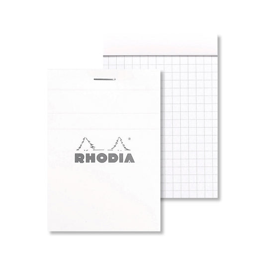 RHODIA Basics No.11 A7 74x105mm 5x5 Sq hsp White