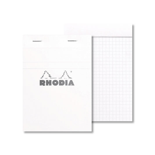 RHODIA Basics No.13 A6 105x148mm 5x5 Sq hsp White