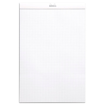 RHODIA Basics No.19 A4+-210x318mm 5x5 Sq hsp White