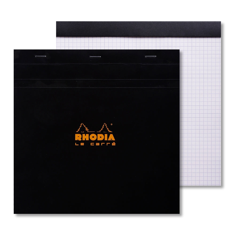 RHODIA Basics Le Carre 210x210mm 5x5 Sq hsp Black