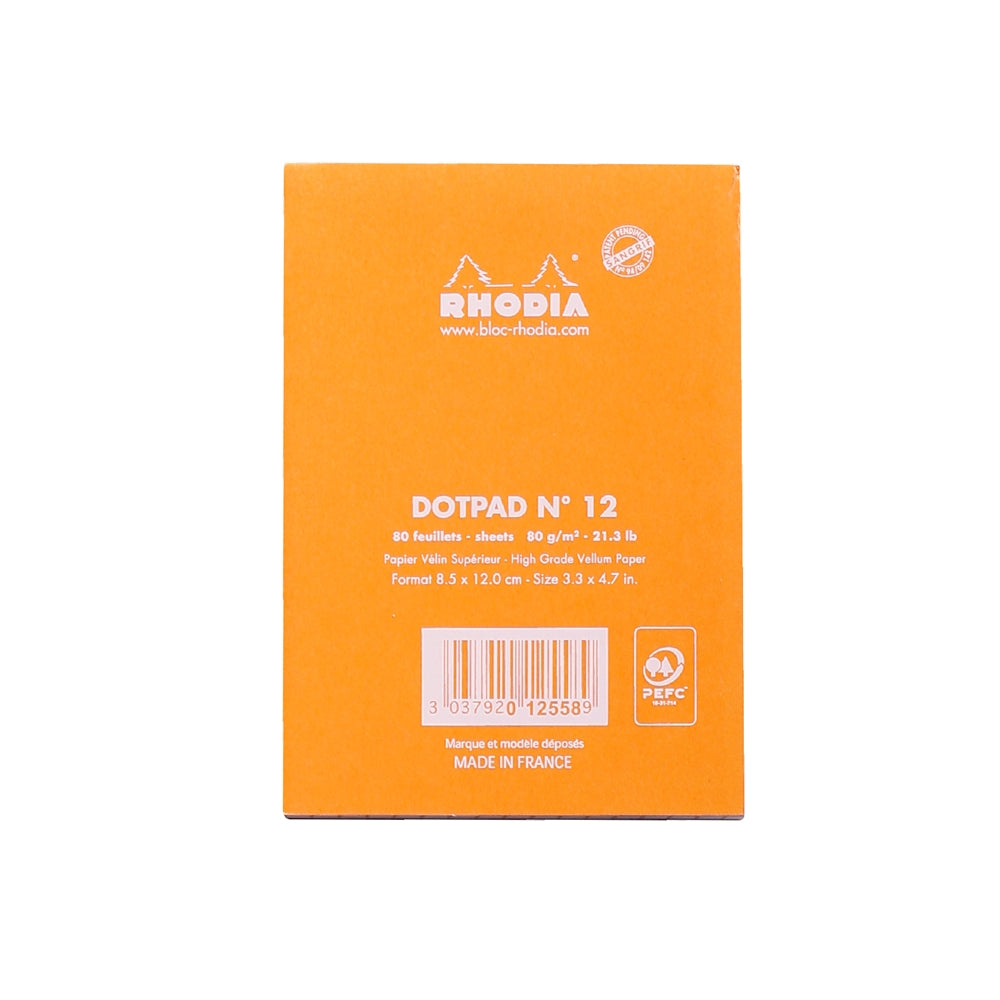 RHODIA Basics dotpad No.12 85x120mm hsp Orange