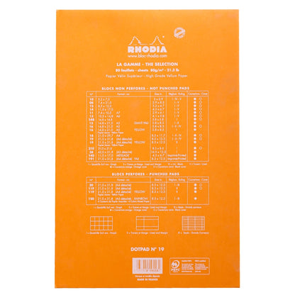 RHODIA Basics dotpad No.19 A4+210x318mm hsp Orange