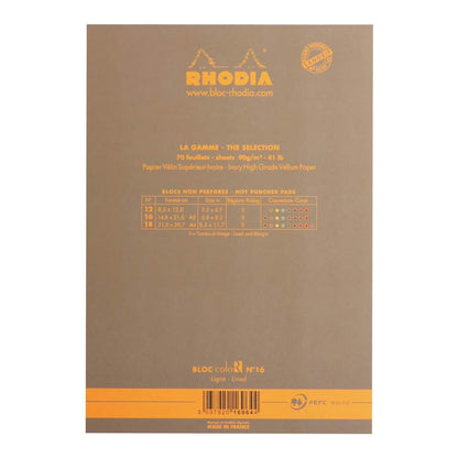 RHODIA Basics coloR No.16 148x210mm Lined Taupe