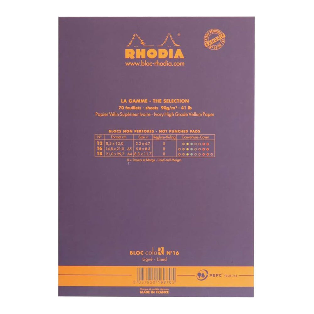 RHODIA Basics coloR No.16 148x210mm Lined Purple