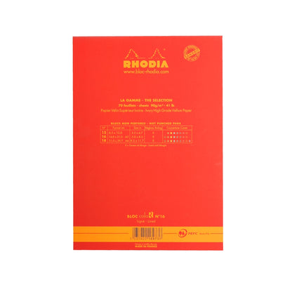 RHODIA Basics coloR No.16 148x210mm Lined Poppy