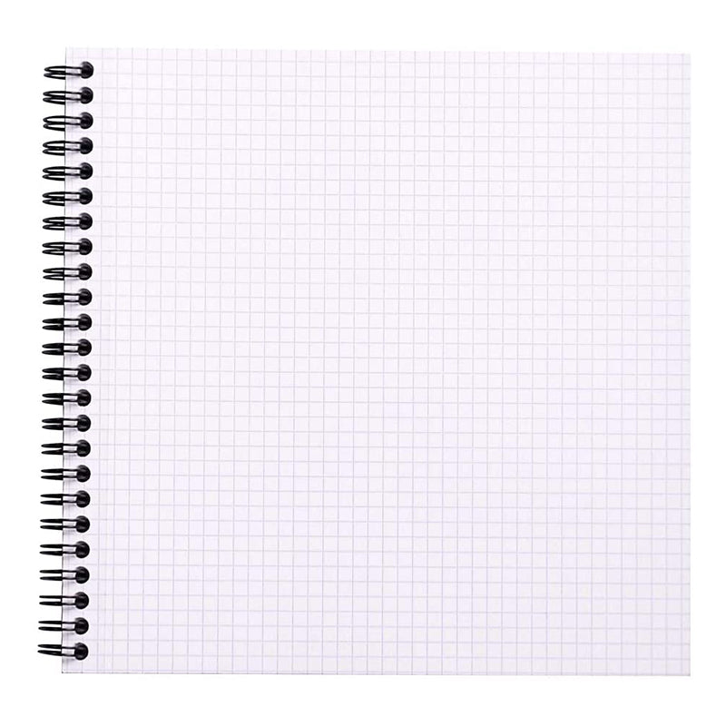 RHODIA Classic Reverse Book 210x210mm 5x5 Sq Black