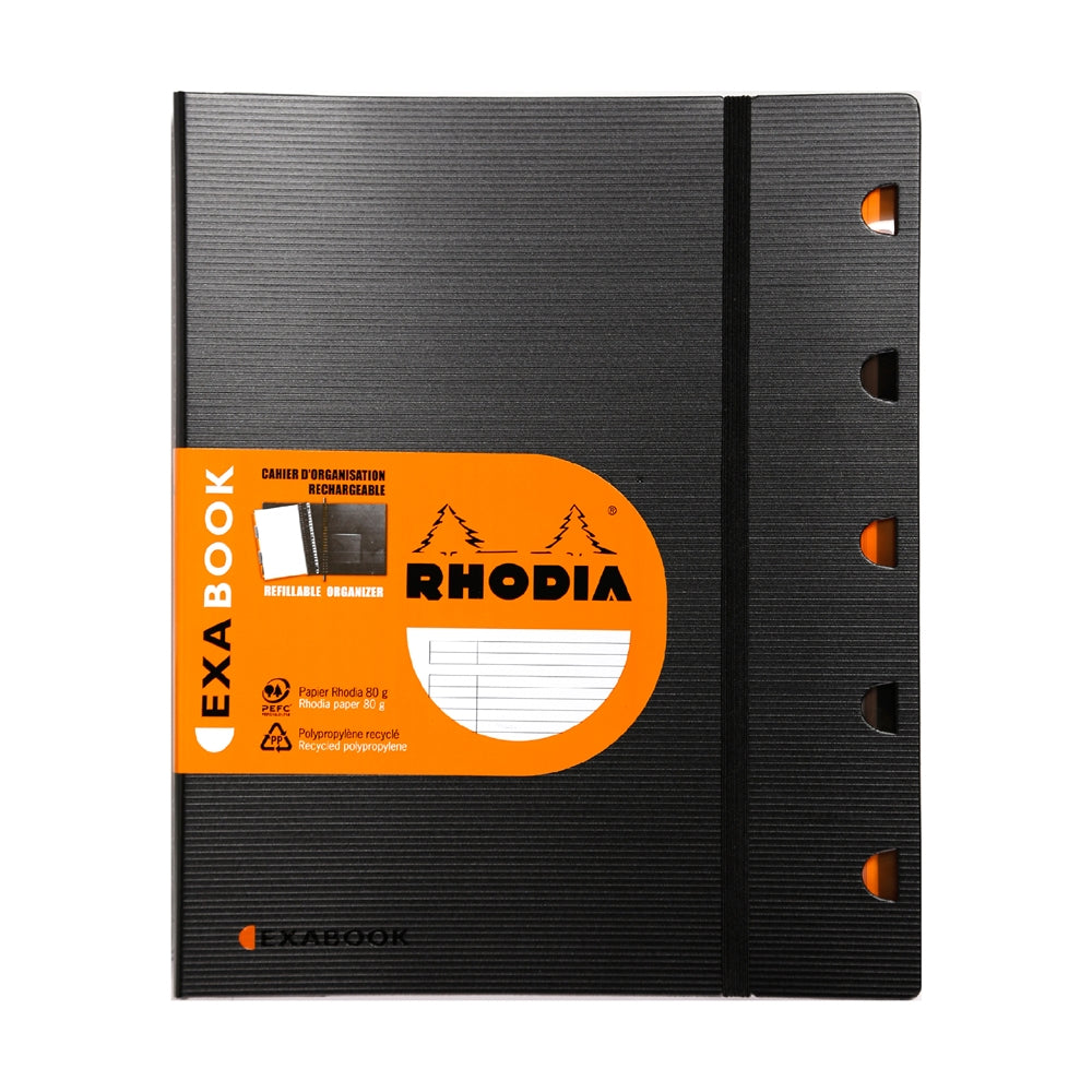 RHODIActive Exabook A4+ 225x297mm Lined Black