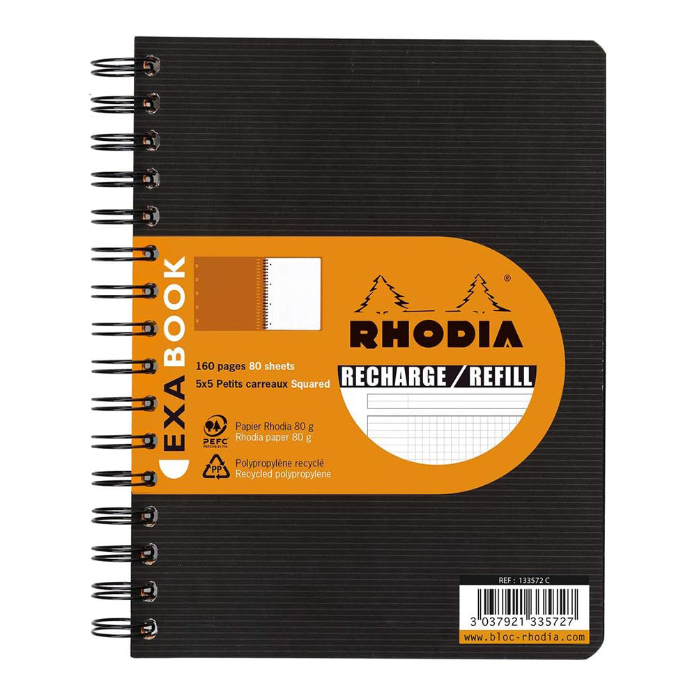 RHODIActive Exabook Refill A5+ 160x210mm 5x5 Sq