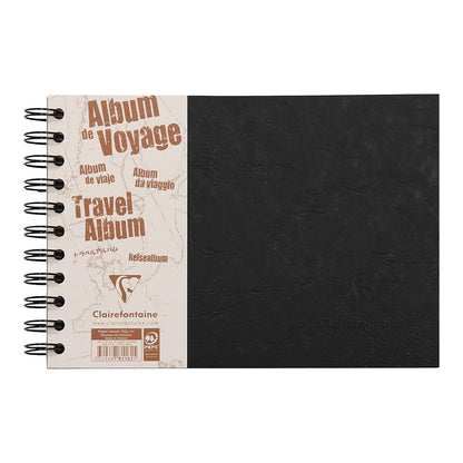 CLAIREFONTAINE Age Bag Travel Album 21x14.8cm 40s Black