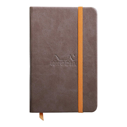 RHODIArama Webnotebook A6 Ivory Plain Hardcover-Chocolate