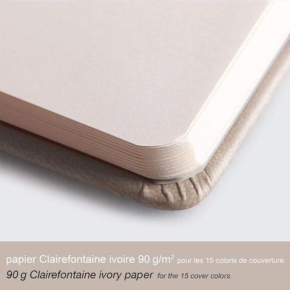 RHODIArama Webnotebook A6 Ivory Plain Hardcover-Beige