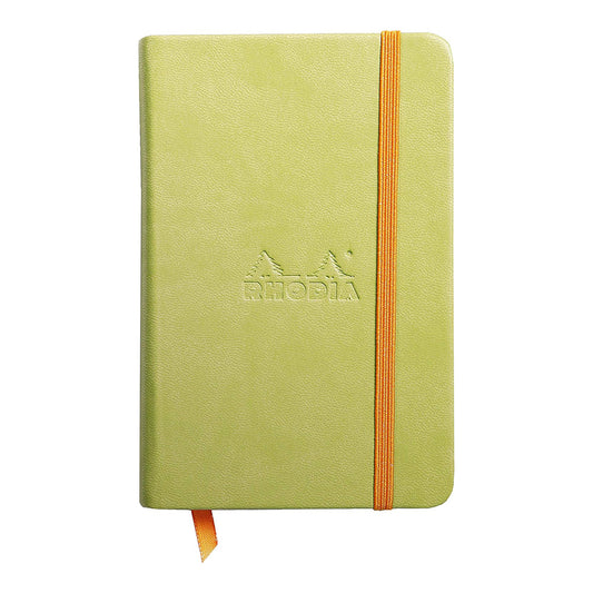 RHODIArama Webnotebook A6 Ivory Plain Hardcover-Anise Greenn