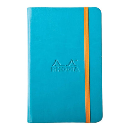 RHODIArama Webnotebook A6 Ivory Plain Hardcover-Turquoise