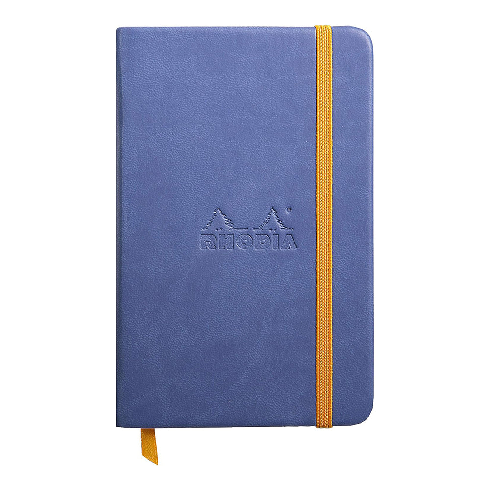 RHODIArama Webnotebook A6 Ivory Plain Hardcover-Sapphire Blue