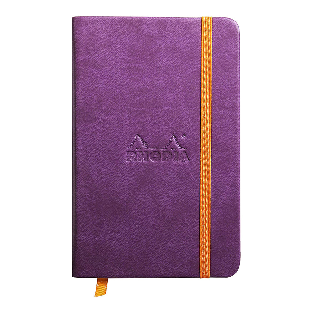 RHODIArama Webnotebook A6 Ivory Plain Hardcover-Purple