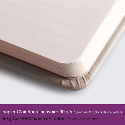 RHODIArama Webnotebook A6 Ivory Plain Hardcover-Purple