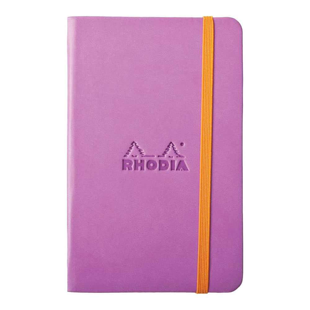 RHODIArama Webnotebook A6 Ivory Plain Hardcover-Lilac