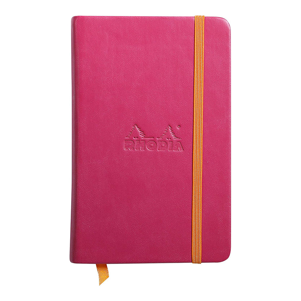 RHODIArama Webnotebook A6 Ivory Plain Hardcover-Raspberry