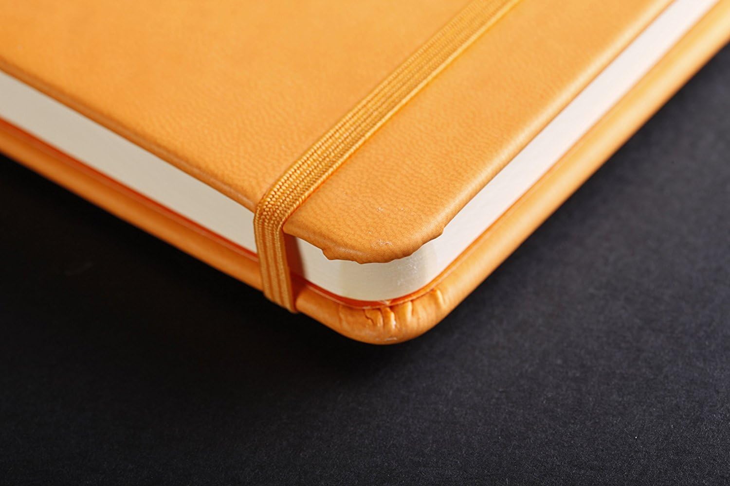 RHODIArama Webnotebook A6 Ivory Plain Hardcover-Orange