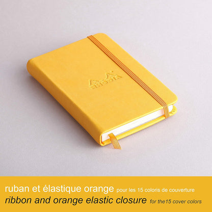 RHODIArama Webnotebook A6 Ivory Plain Hardcover-Daffodil Yellow