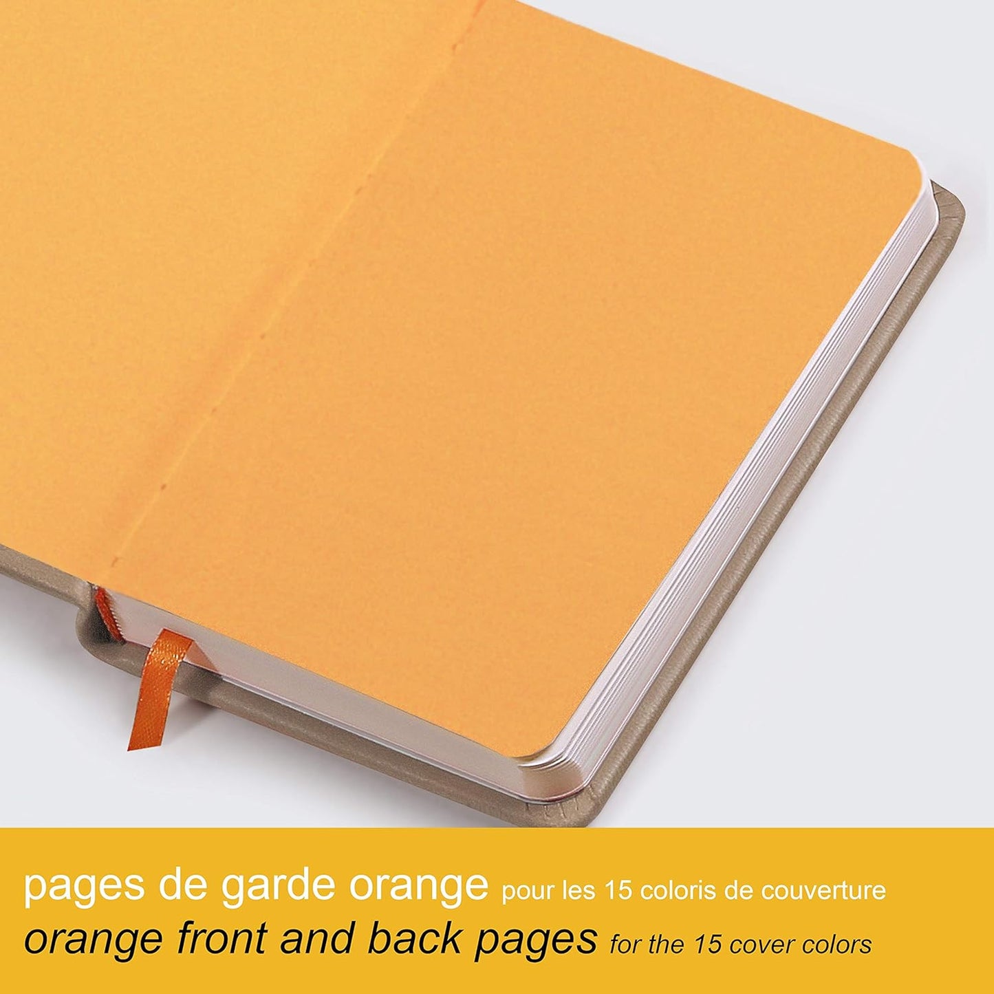 RHODIArama Webnotebook A6 Ivory Plain Hardcover-Daffodil Yellow