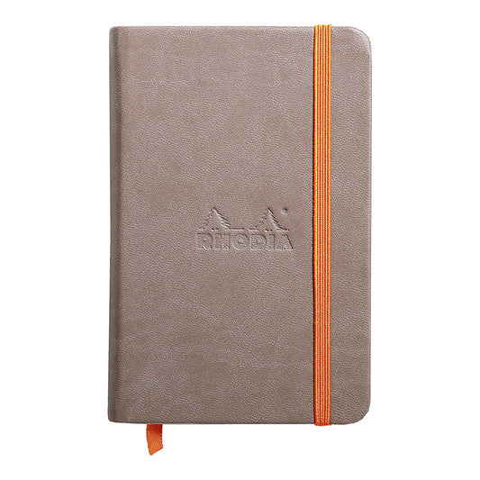 RHODIArama Webnotebook A6 Ivory Lined Hardcover-Taupe