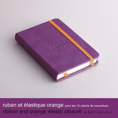 RHODIArama Webnotebook A6 Ivory Lined Hardcover-Purple