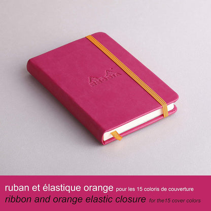 RHODIArama Webnotebook A6 Ivory Lined Hardcover-Raspberry