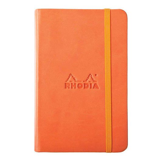 RHODIArama Webnotebook A6 Ivory Lined Hardcover-Tangerine