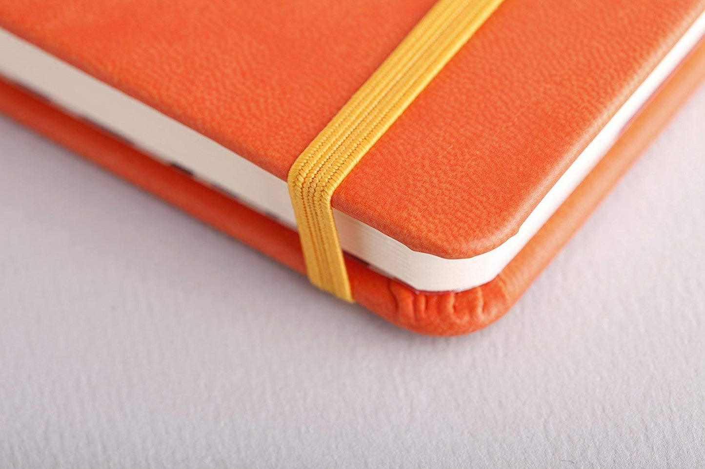 RHODIArama Webnotebook A6 Ivory Lined Hardcover-Tangerine