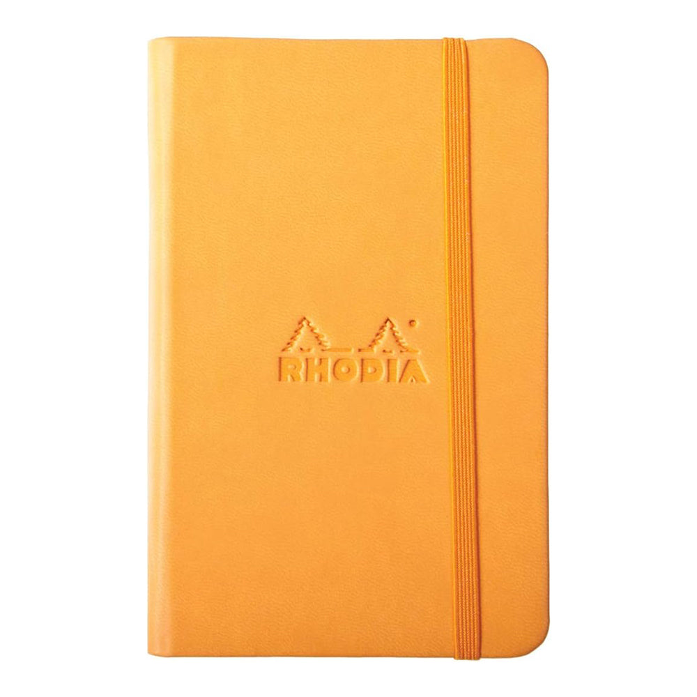 RHODIArama Webnotebook A6 Ivory Lined Hardcover-Orange