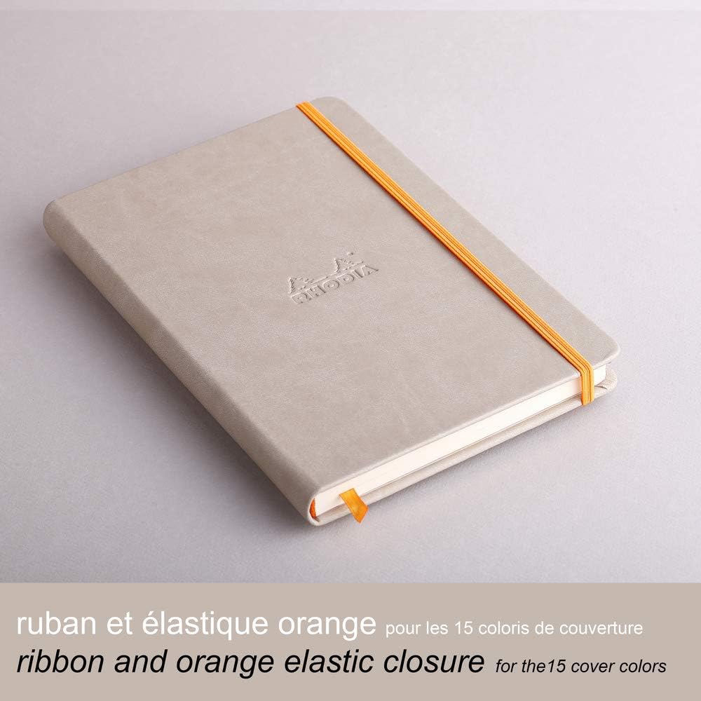 RHODIArama Webnotebook A5 Ivory Plain Hardcover-Beige