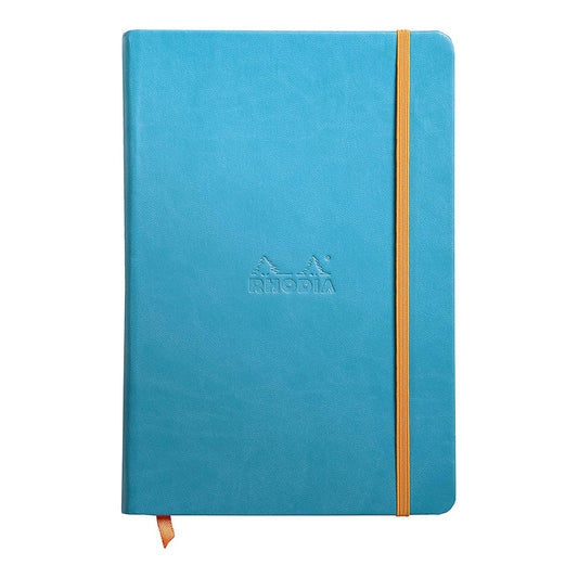 RHODIArama Webnotebook A5 Ivory Plain Hardcover-Turquoise