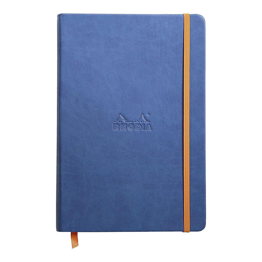 RHODIArama Webnotebook A5 Ivory Plain Hardcover-Sapphire Blue