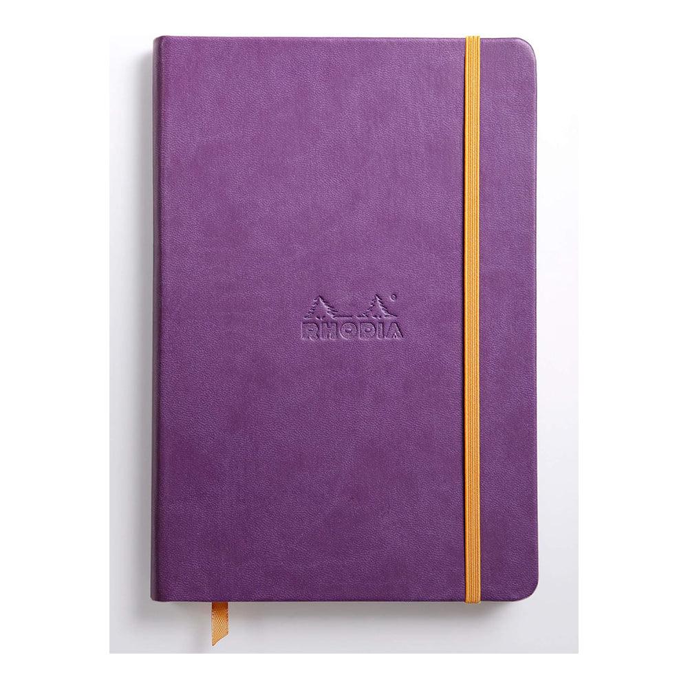 RHODIArama Webnotebook A5 Ivory Plain Hardcover-Purple