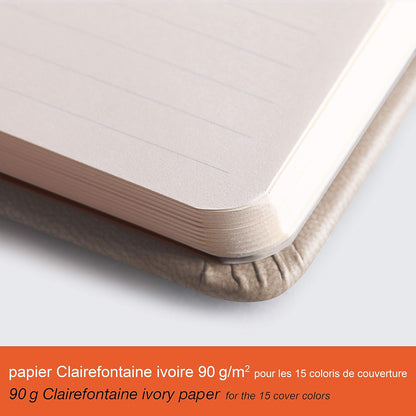 RHODIArama Webnotebook A5 Ivory Plain Hardcover-Tangerine