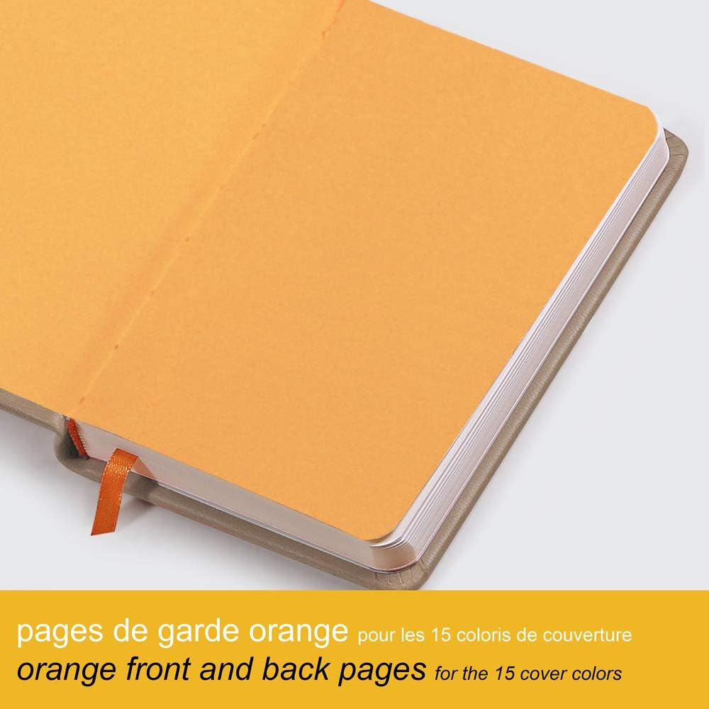 RHODIArama Webnotebook A5 Ivory Plain Hardcover-Daffodil Yellow